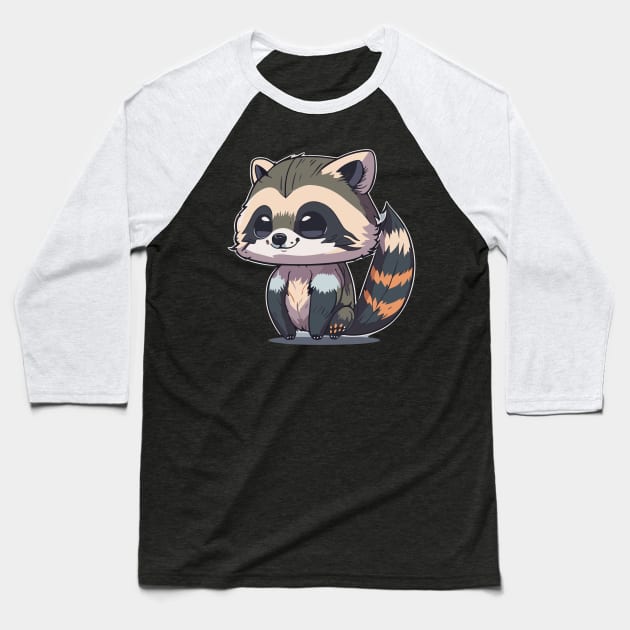 Racoon Baseball T-Shirt by DesignVerseAlchemy